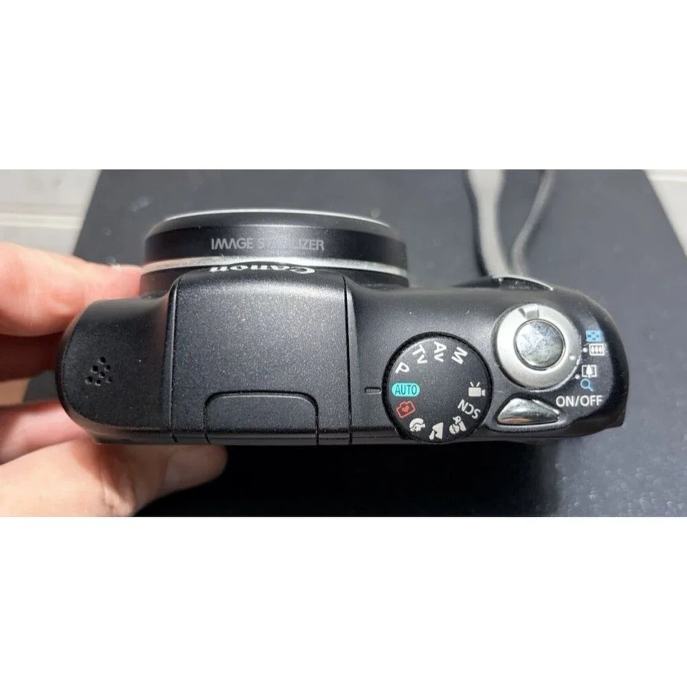 Canon PowerShot SX130 IS 12.1MP Digital Camera in Box SD Card **tested**